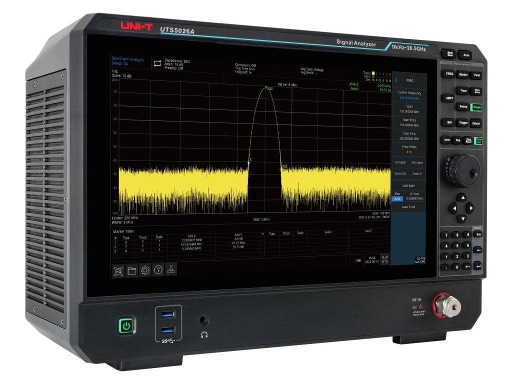 UNI T UTS5026A Performance Series Spectrum Analyzer 26 5 GHz UNI T UTS5026A Performance Series Spectrum Analyzer 26 5 GHz