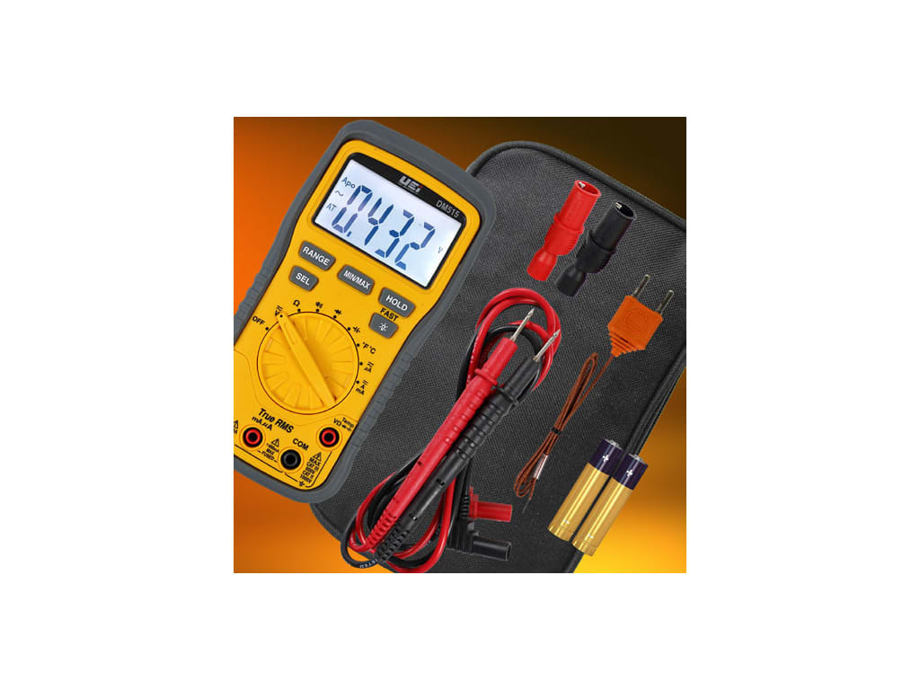 UEi DM515 TRMS 1000V HVACR Multimeter with Temperature TEquipment