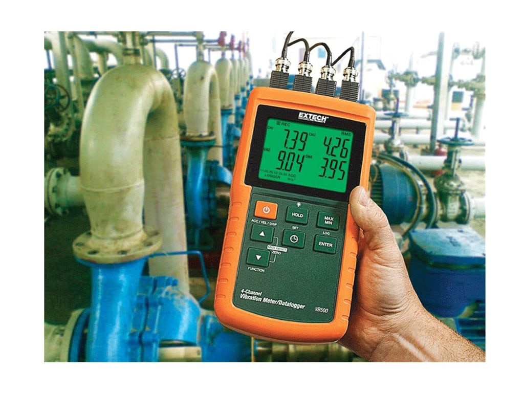 Extech VB500 Vibration Meter Velocity Resolution 0.1, Accerlation