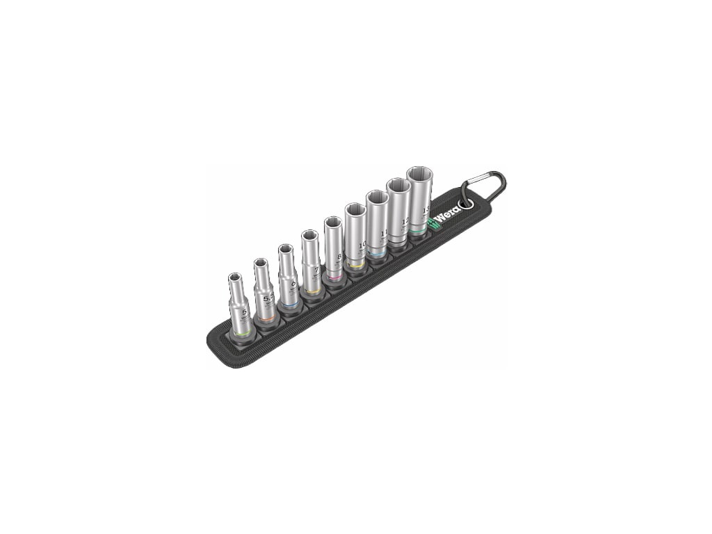 Wera Tools 05004525001 - Belt A Deep 1 Socket Set, 1/4