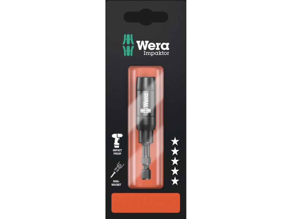 WERA Slanke Impaktor Bithouder 897/4 met spanring en magneet - Wera