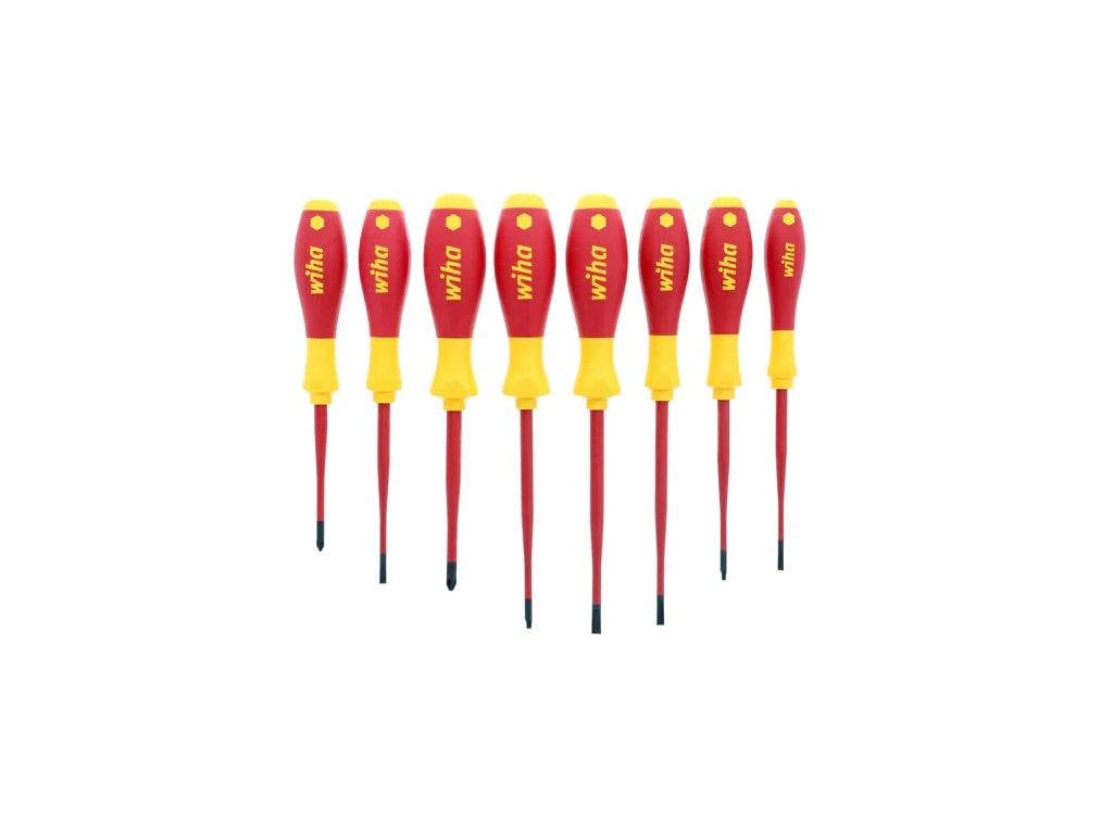 Wiha 32197 8 Piece Insulated Slimline Screwdriver Set TEquipment
