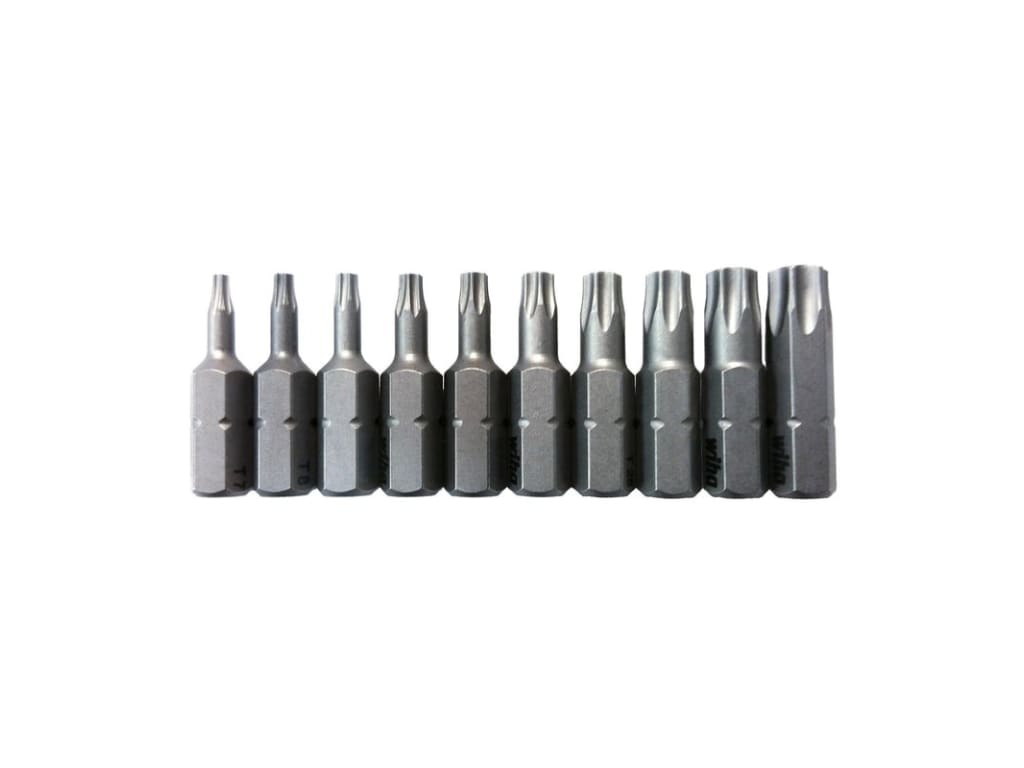 Wiha 72595 - Torx Insert Bit, Set of 10 Pieces | TEquipment