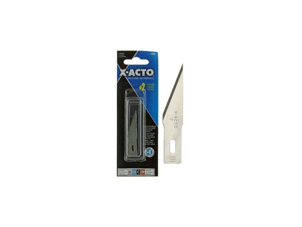  X-ACTO #2 Blade, Large, Fine Point Blade (X202) : Arts, Crafts  & Sewing