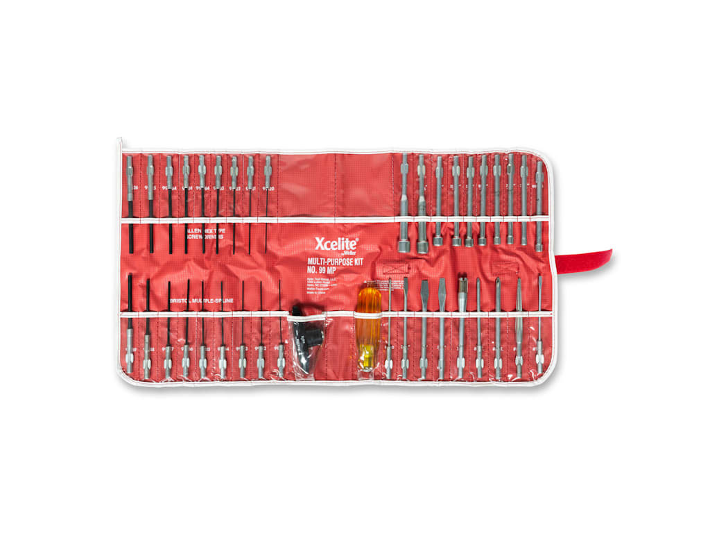 Xcelite 99MP - 39 Piece Multi-Purpose Screw- & Nutdriver Roll Set