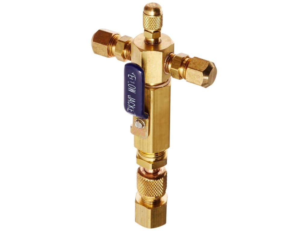 Yellow Jacket 93851 SuperEvac Evacuation Manifold, Single Valve 3/8