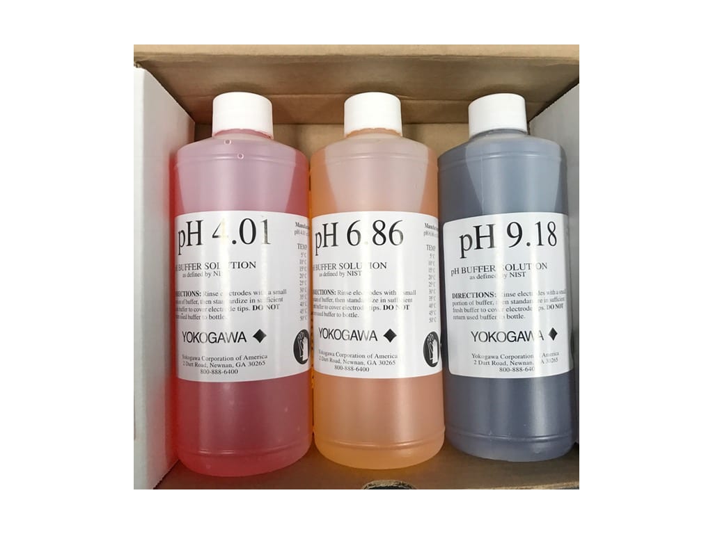 Yokogawa M1100EU NIST Buffer Solution Kit 500ml each of 4.01, 6.86