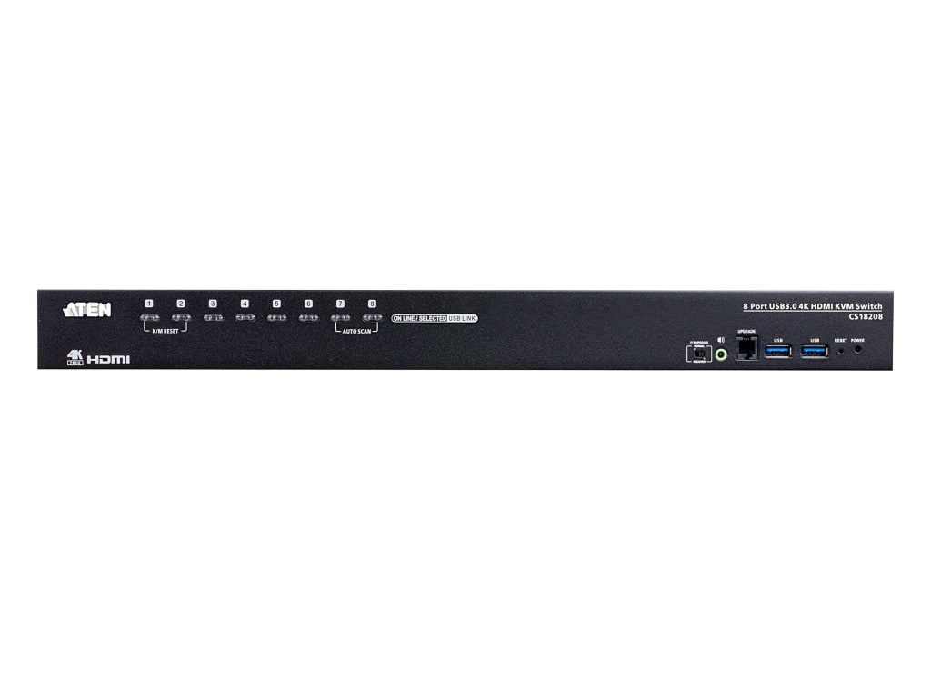 アスチュート　ONE 8-Port USB HDMI/Audio KVM Switch - CS1798, ATEN Rack Mount KVM