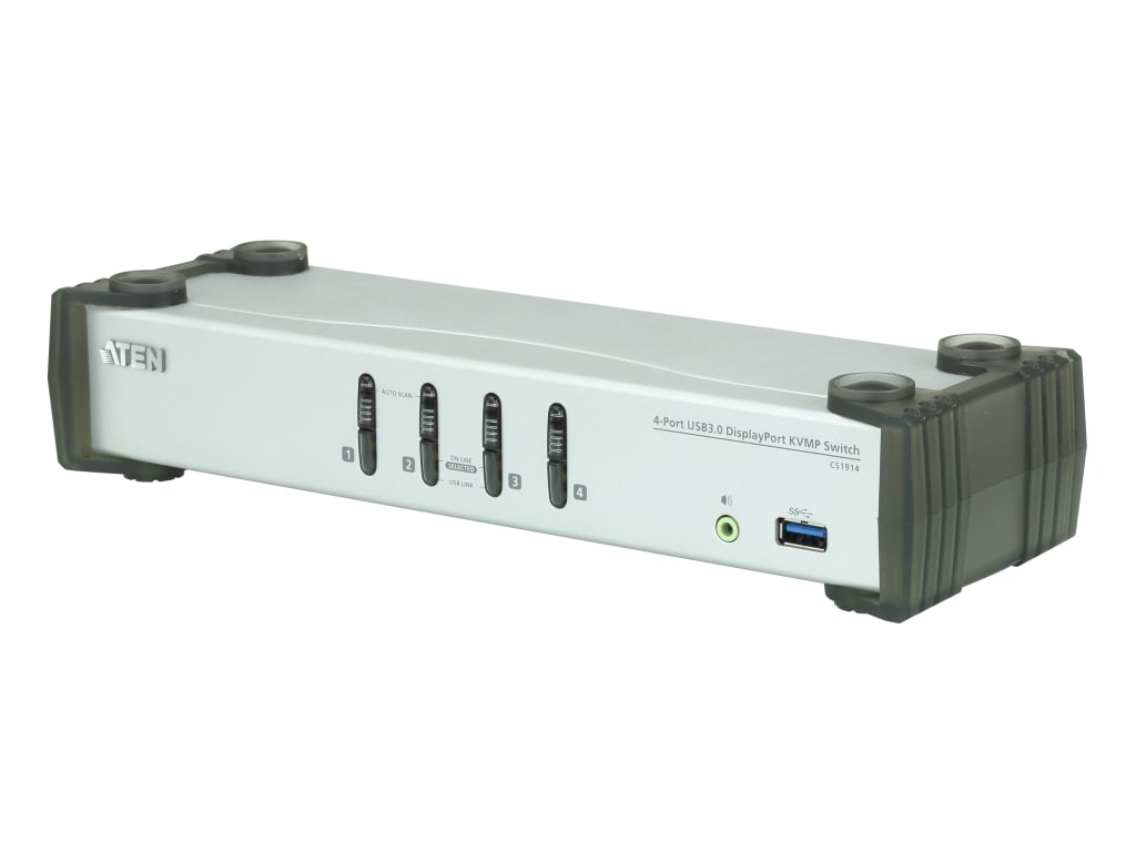 Aten CS1914 - 4-Port USB 3.0 DisplayPort KVMP Switch, Support Up to 3840 x 2160