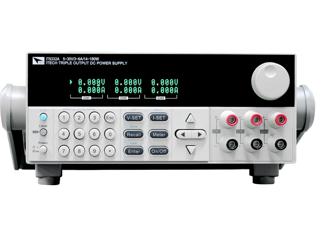 ITech IT6332A - 30V/6A/180W2CH;5V/3A/15W1CH Triple Output DC Power