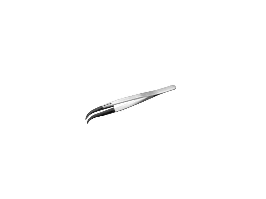 Plastic Precision Tweezers for Electronics Type 249CFR with Straight,  Thick, Beveled, Strong Tips