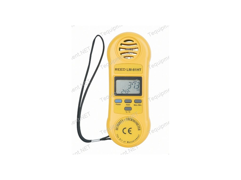 Reed LM81HT ThermoHygrometer, 10/95rh, 32/122f, 0/50c TEquipment