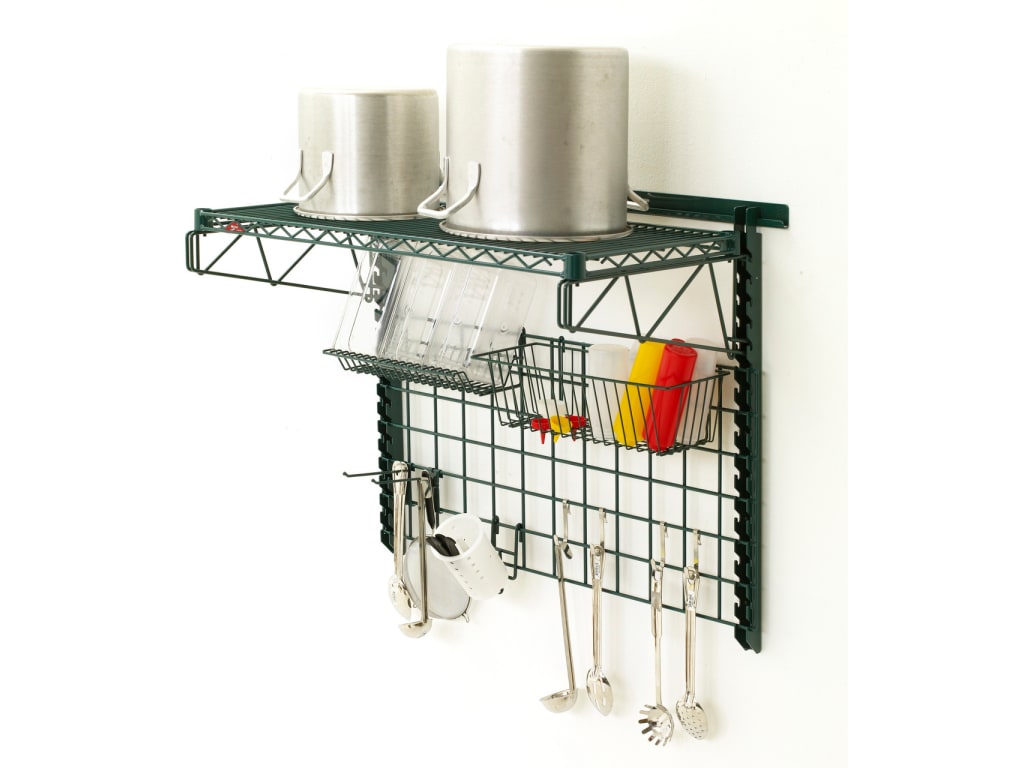 Simplifill Wall Rack Metro SWK36-1A1-SR - SmartWall Complete Wall Shelving Sink Kit | TEquipment