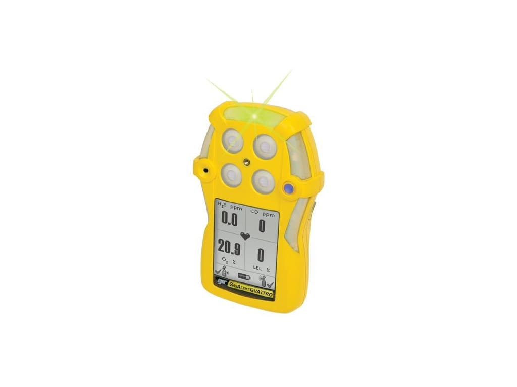 BW Technologies Gas Alert Quattro MultiGas Detector Personal Gas