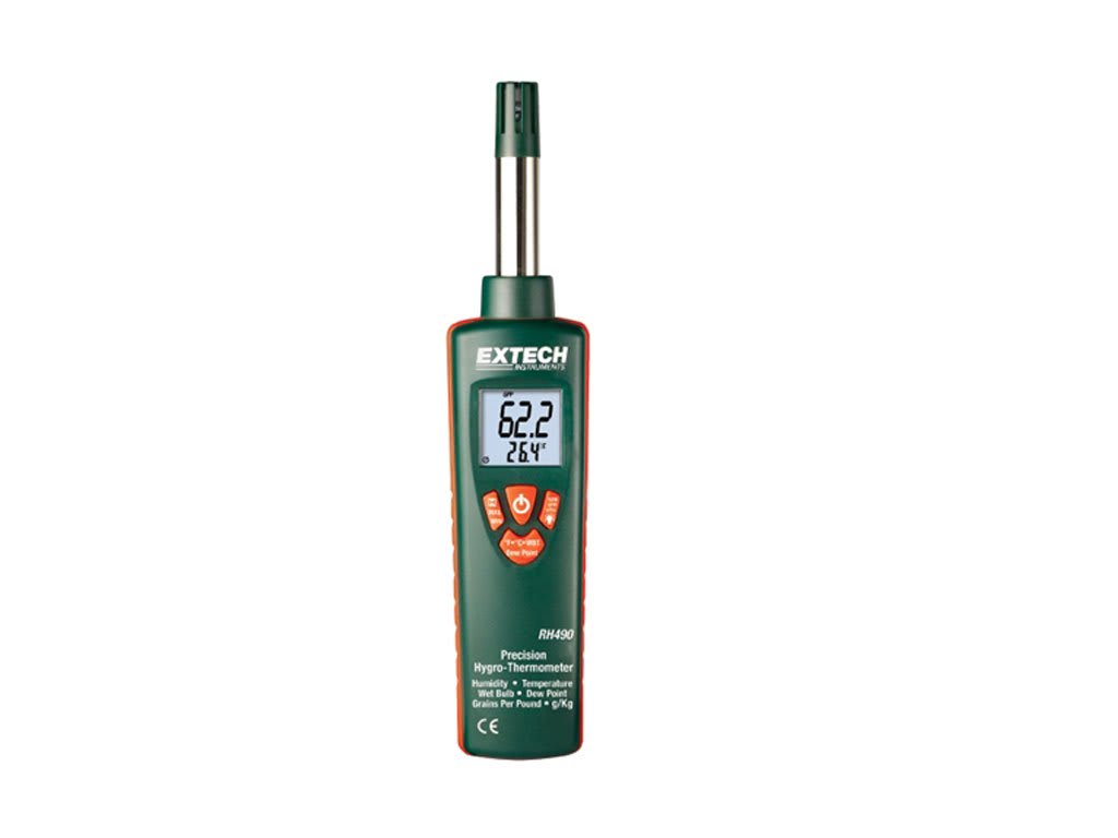 Extech RH490-NIST Psychrometer - Style (Psychrometer): Hand Held ...
