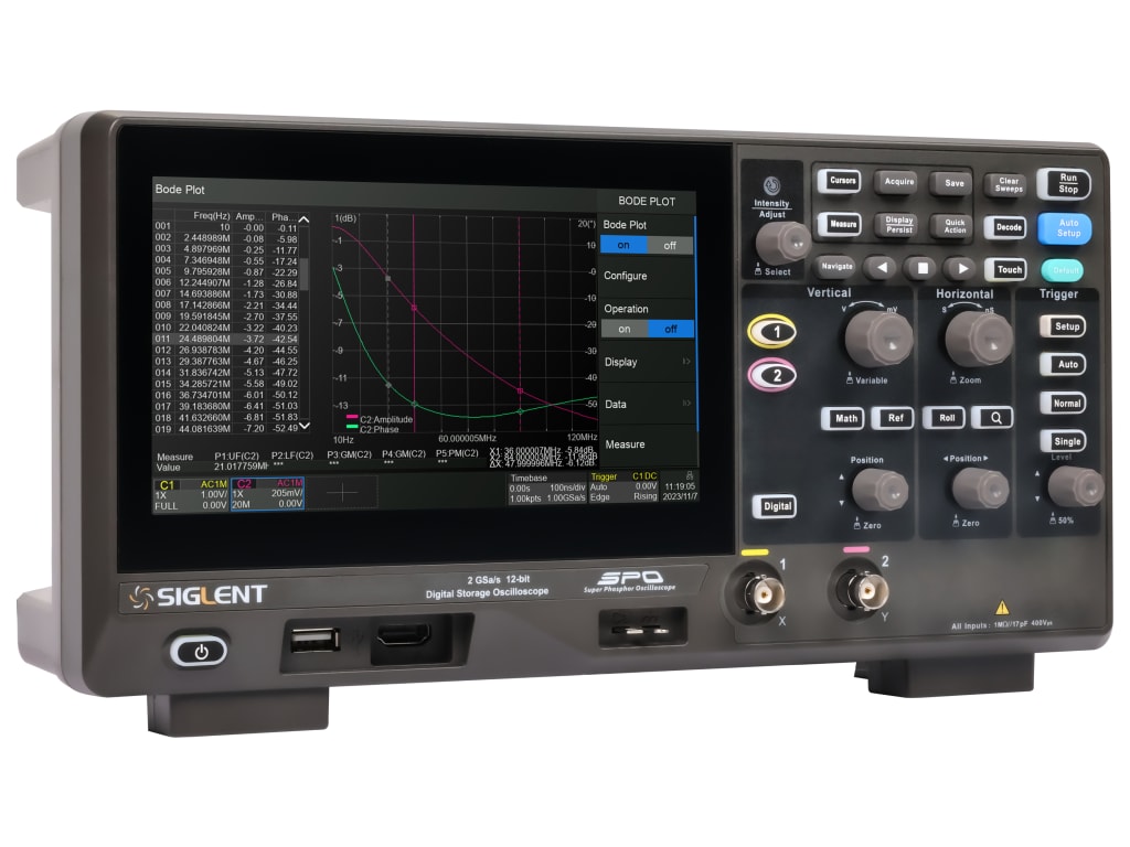 Siglent SDS802X HD - Mixed Signal Oscilloscope (2 Channel / 70 MHz