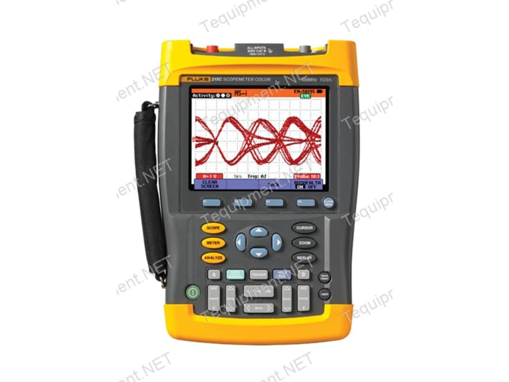 Fluke 215C/003 Color ScopeMeter (100 MHz, 1 GS/s) with Bus Health ...