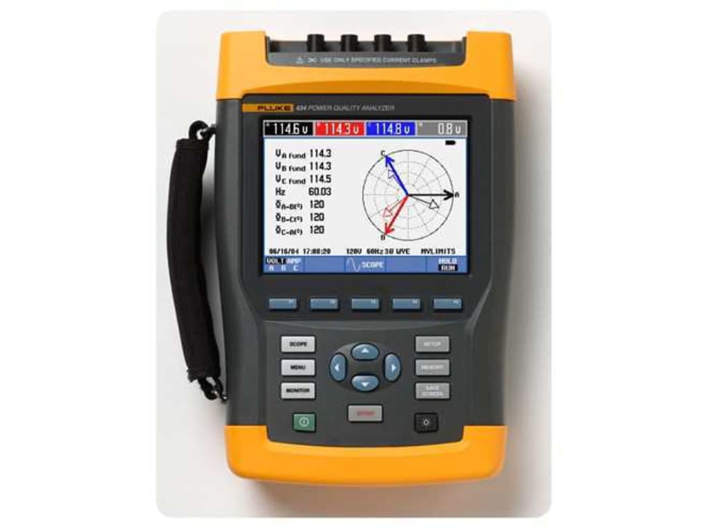 Fluke 434 Power Quality Analyzer w/ Software TechEdu