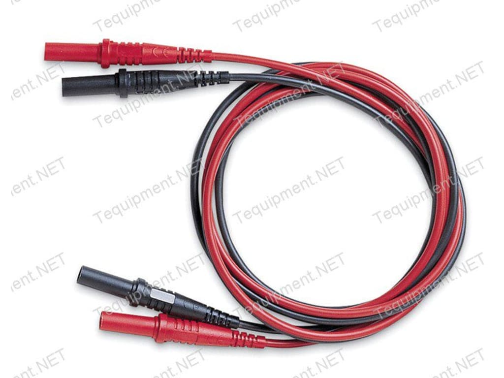 Pomona 6358 Test leads, straight DMM plug to retractable sheath plug