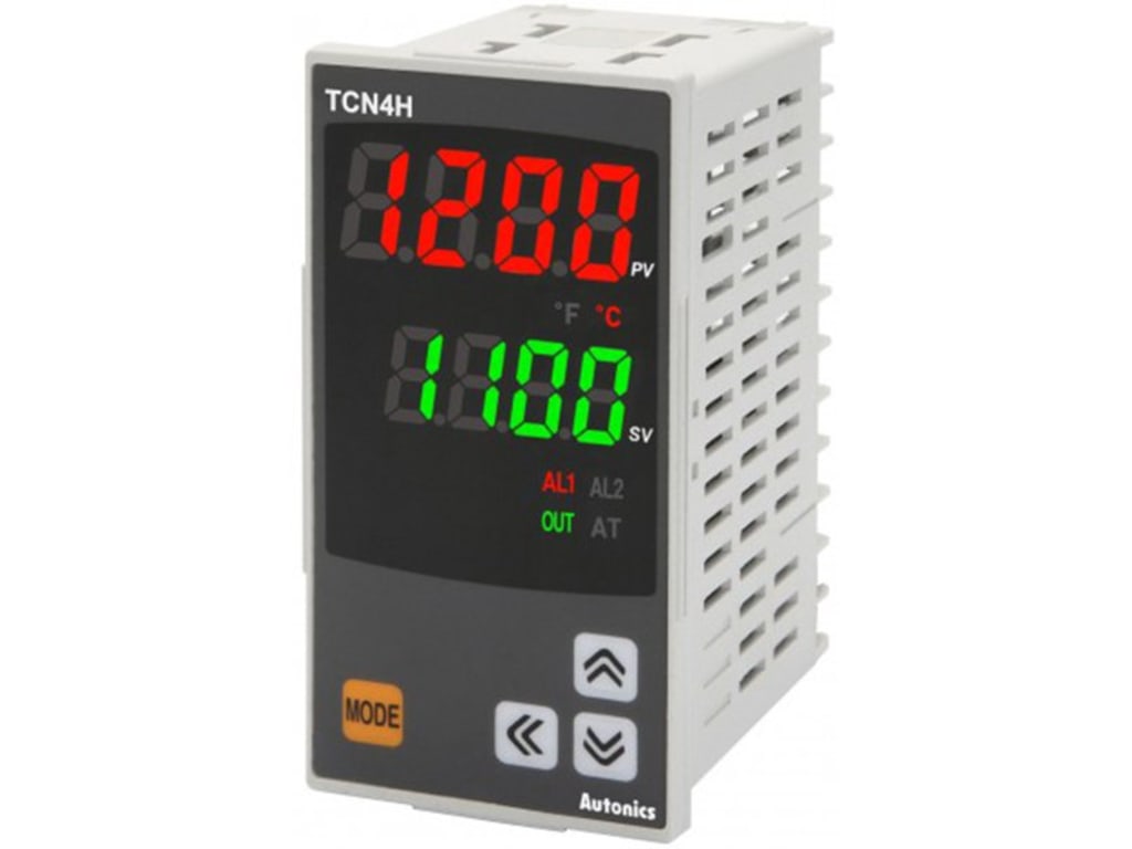 Autonics TCN4H24R Temperature Controller, 1/8DIN, Dual display 4 Digit