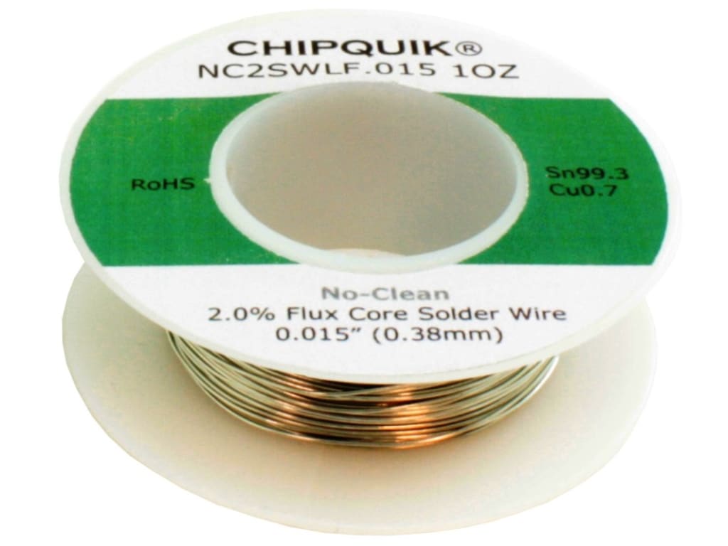 Chip Quik SMDSWLF.031 8OZ LF Solder Wire 96.5/3/0.5 Tin/Silver/Copper  no-clean .031 1/2lb