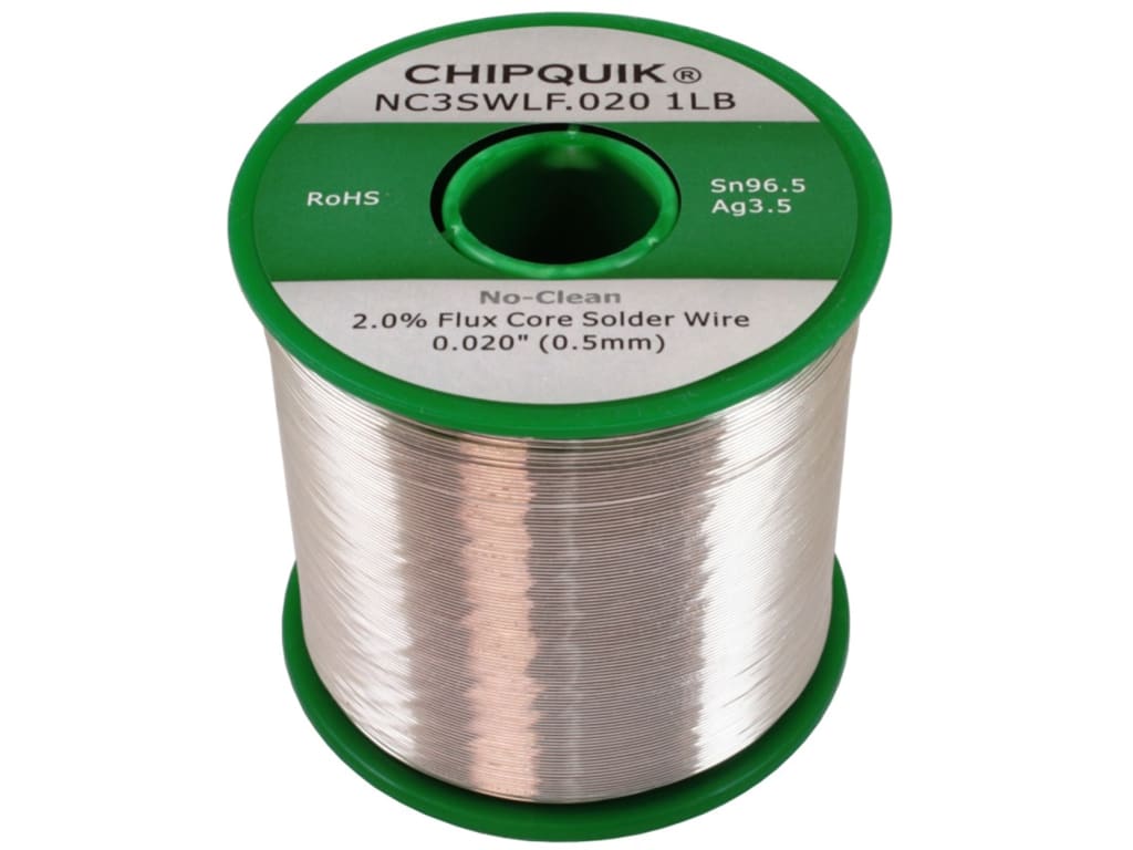 thumbnail interactive-video image 1 of Chip Quik NC2SWLF.020 0.3OZ - LF Solder Wire Mini Pocket Pack 99.3/0.7... 1 of 11