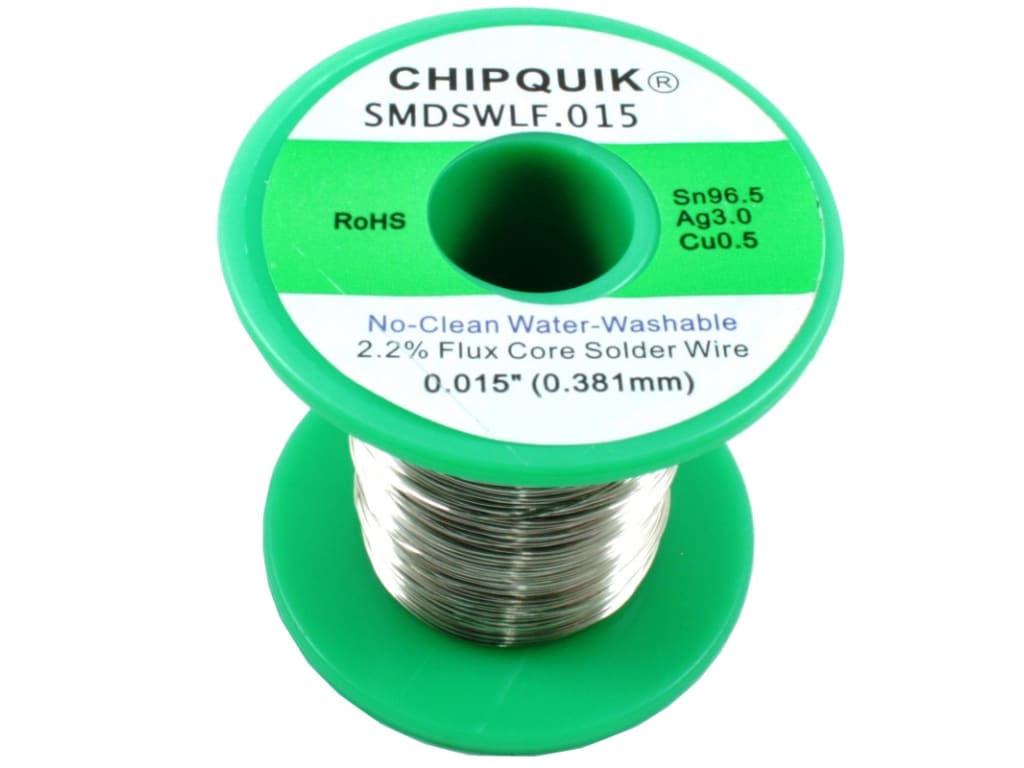 Chip Quik - LF Solder Wire 96.5/3/0.5 Tin/Silver/Copper No-Clean .015 1lb