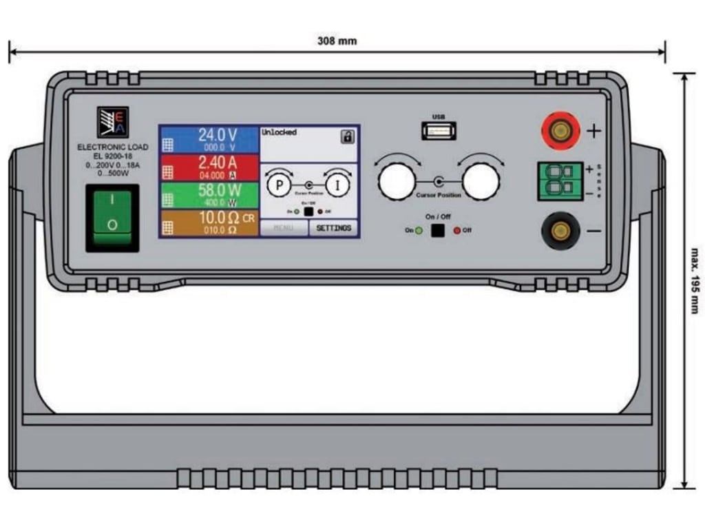 EA Elektro Automatik EA-EL 9360-20 DT Carico elettronico 360 V/DC 20 A