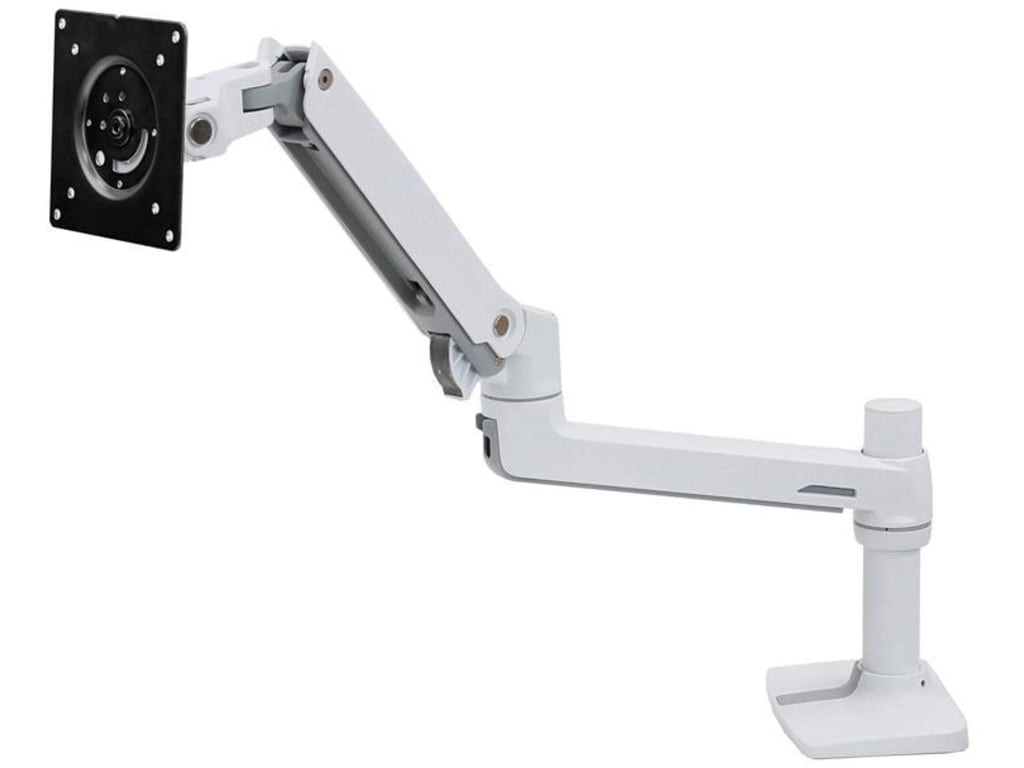 Ergotron 45 526 216 Lx Desk Monitor Arm With Top Mount C Clamp