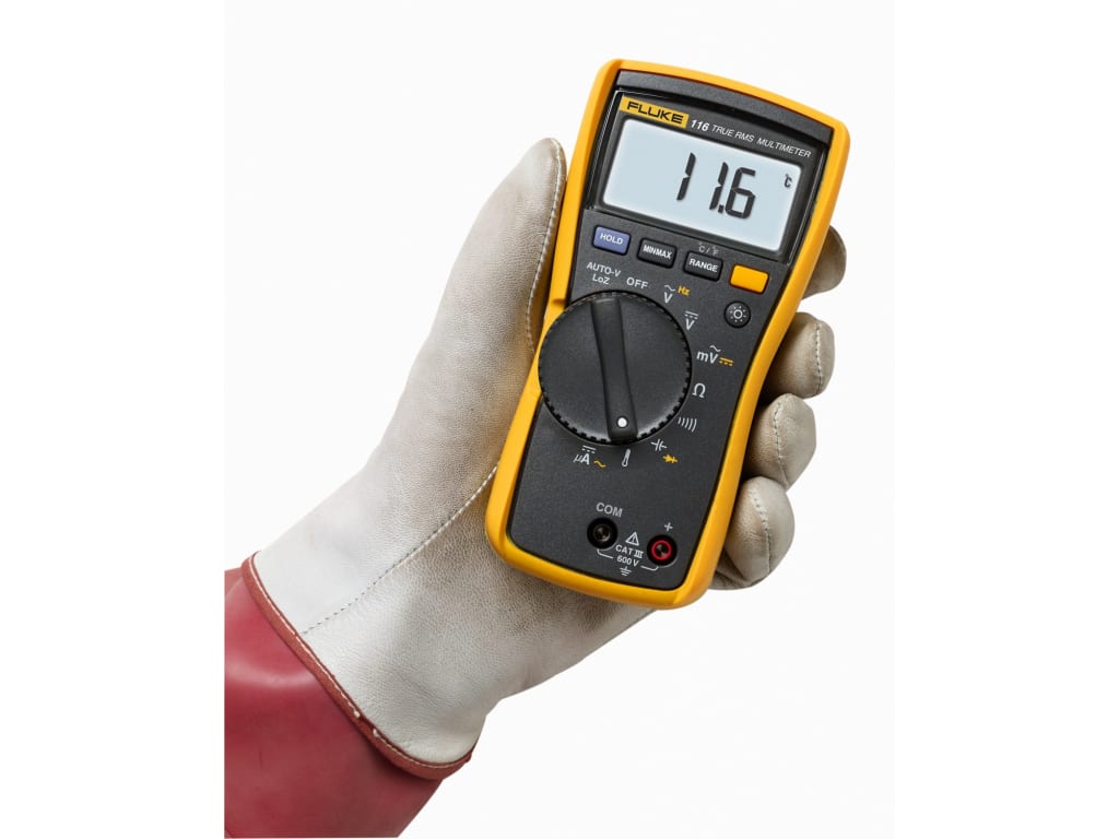 Fluke 116 HVAC Multimeter with Temperature and Microamps TEquipment