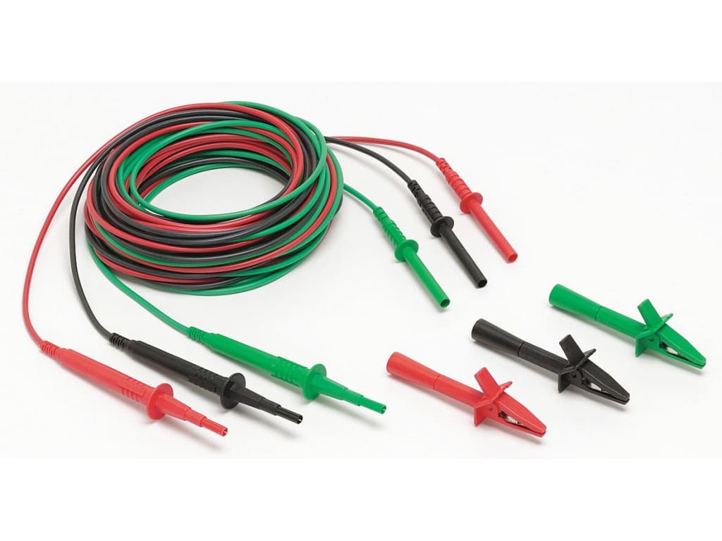 Fluke TL1550B Test Lead Set With Alligator Clips Red/Black/Green TEquipment
