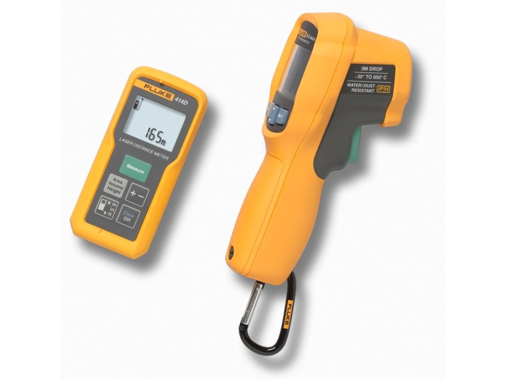 Fluke 414D/62MAX+ Laser Distance Meter and 62MAX+ IR Thermometer
