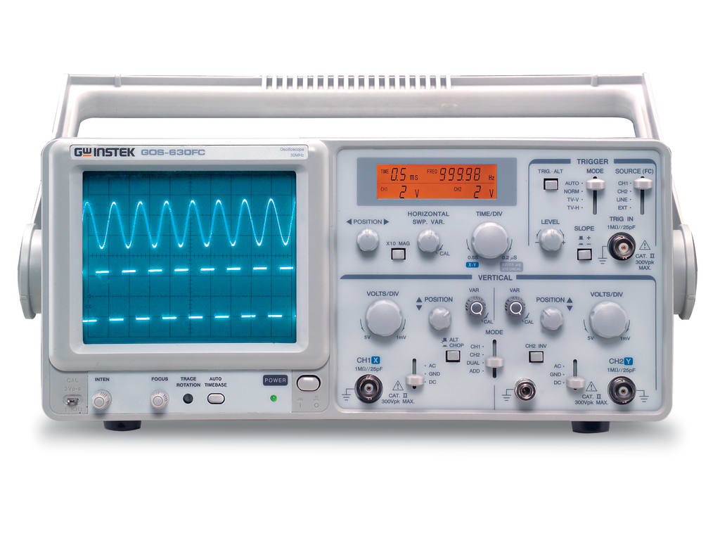 Instek GOS630FC Analog Oscilloscopes Channels 2, Bandwidth 30 Mhz