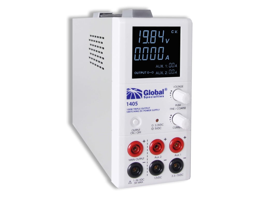 Global Specialties 1405 - Triple Output Switching DC Power Supply