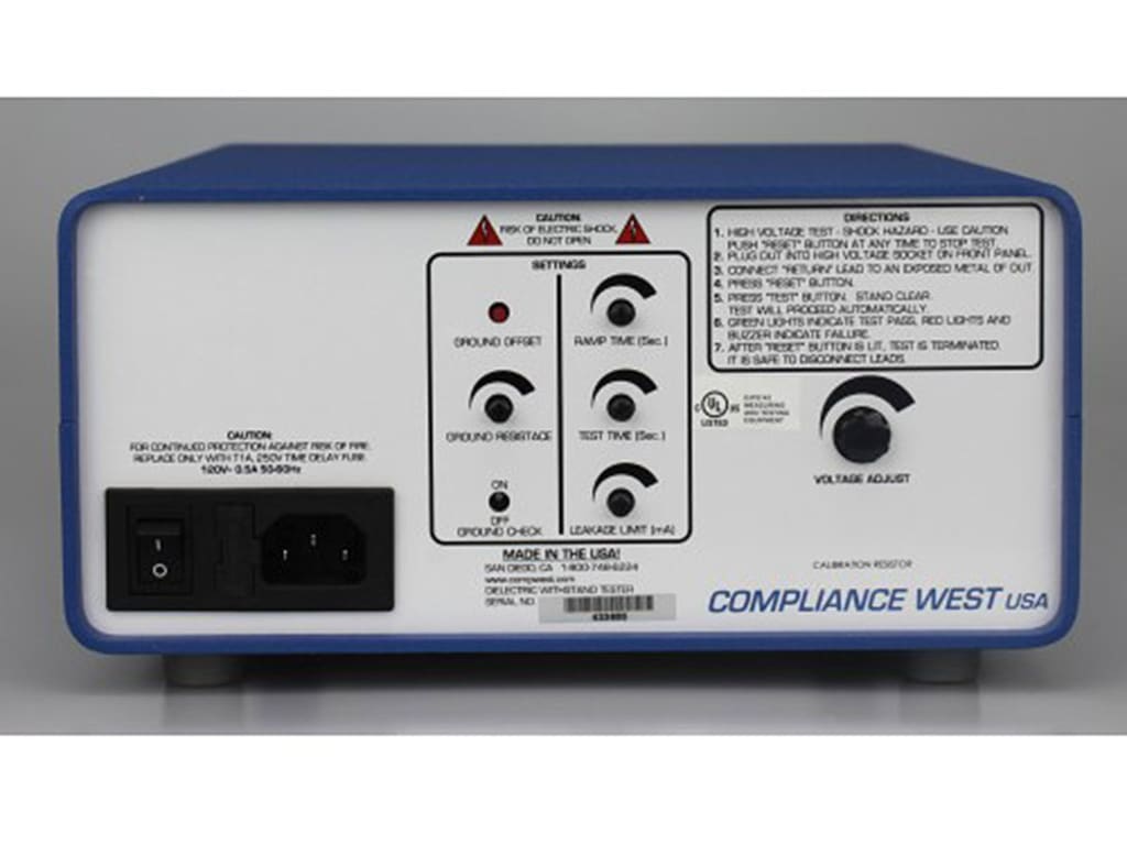 Compliance West HT2000S Hipot Tester, 02000VAC, 20mA Adjustable