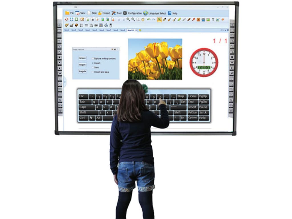 Smart Media IWBIR06 Interactive Whiteboard 84" 6 touch points