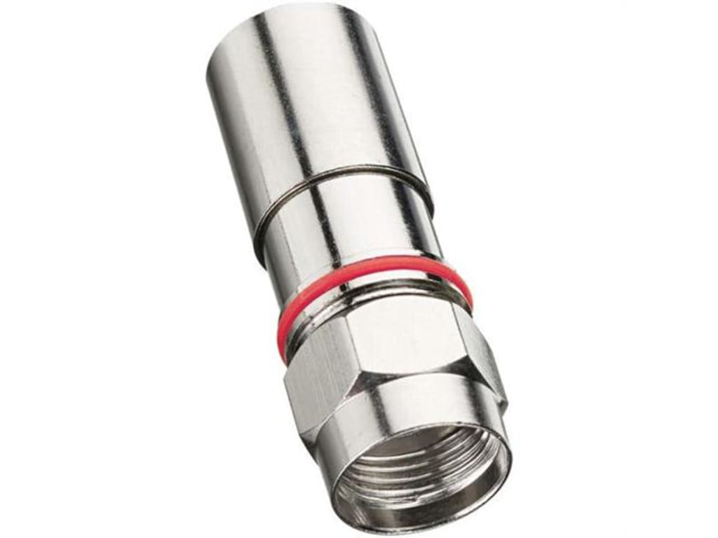 Ideal 92650 RG6 Reg/Tri/Quad Compression FConnector, Jar of 50