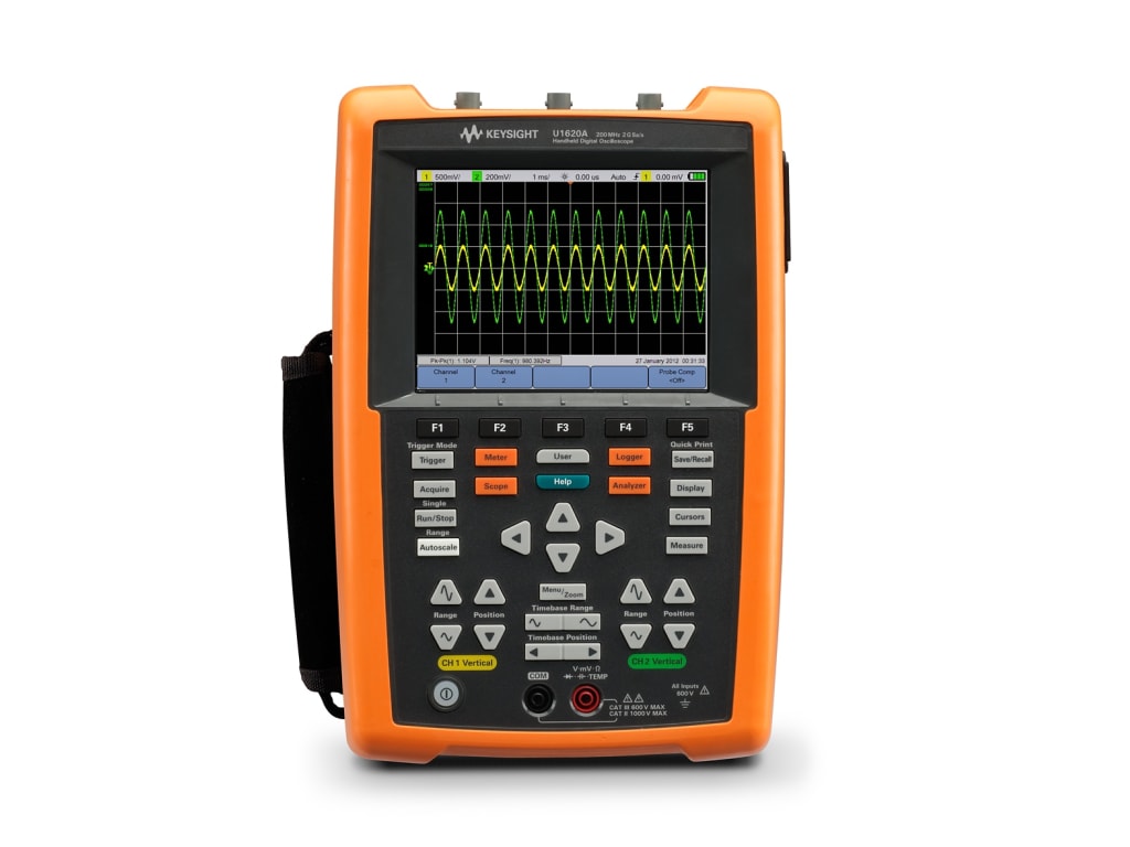 Keysight U1620A - Handheld Digital Oscilloscope (200 MHz / 2 Channel)