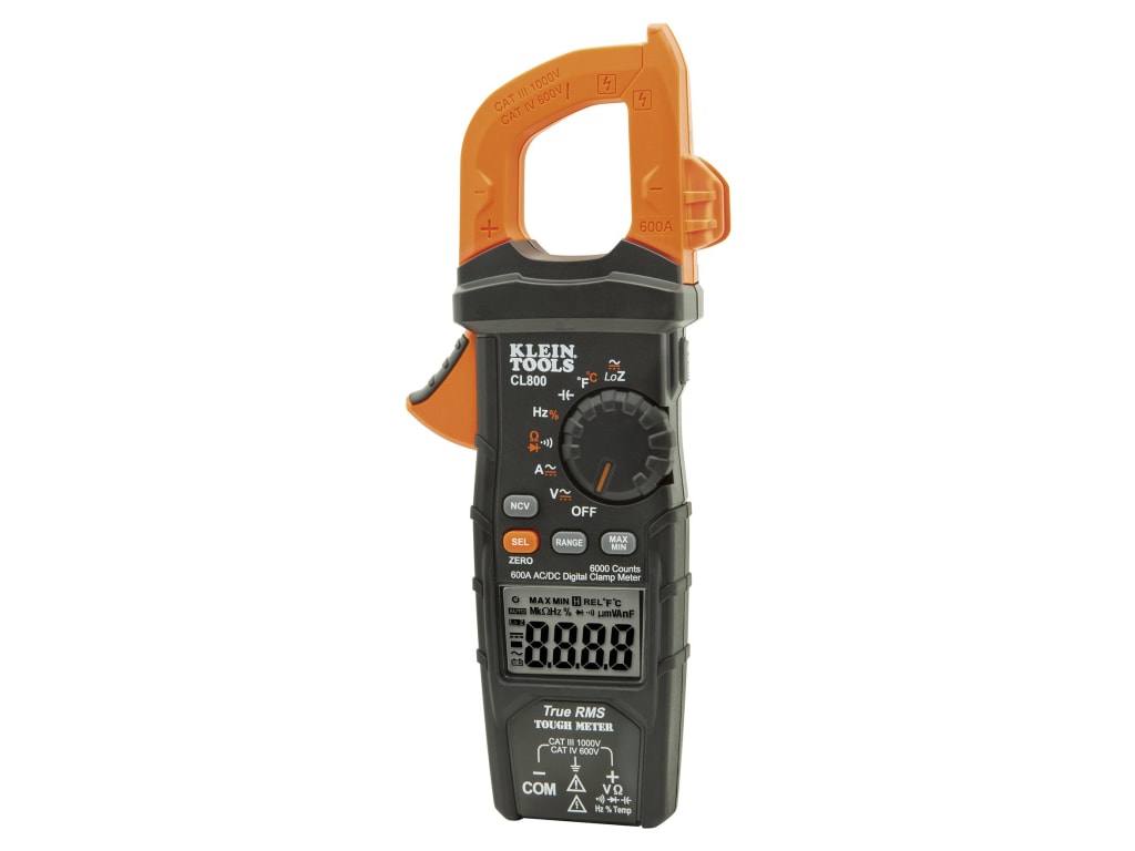 Klein Tools CL800 AC/DC AutoRanging Digital Clamp Meter TEquipment