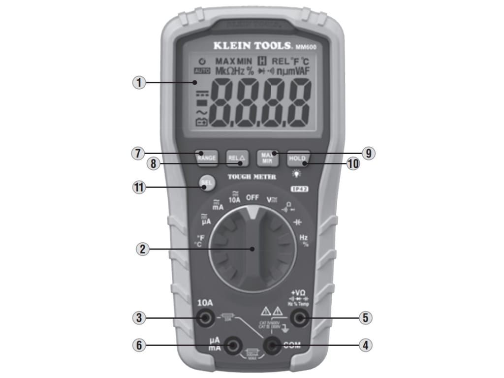 MM600 Klein Tools Digital Multimeter, Auto-Ranging, 1000V — American Copper  & Brass