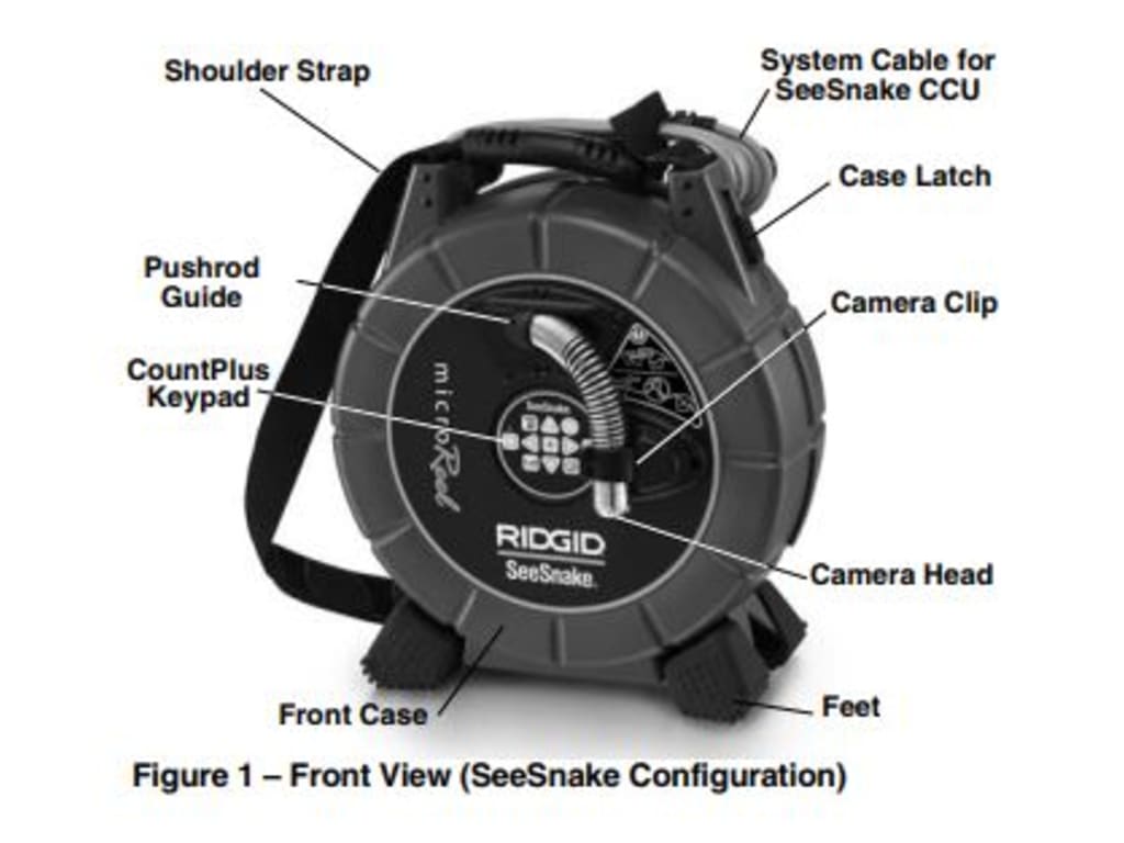 RIDGID MICROREEL L100 CA350 - SeeSnake MicroReel L100 Camera, Reel with  Connection Cable for CA-350 (Catalog # 35143)