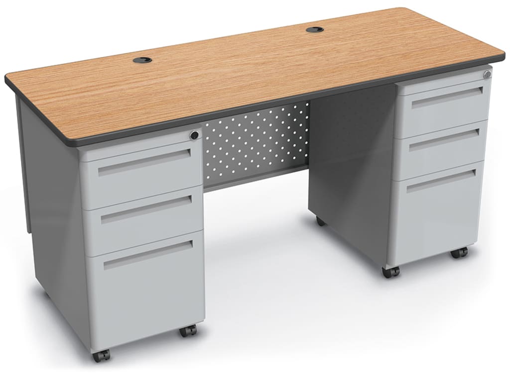 Mooreco Balt 90449 Modular Teacher S Desk 60 X 24 Double