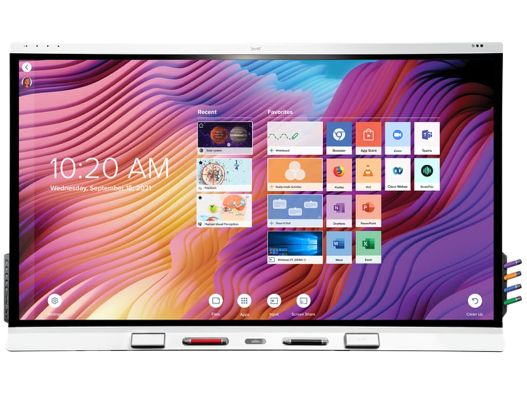 SMARTBOARD SBID-6275S-V3 - 75 Interactive Screen w/iQ & Learning Suite, 4K  UHD LED 60 Hz