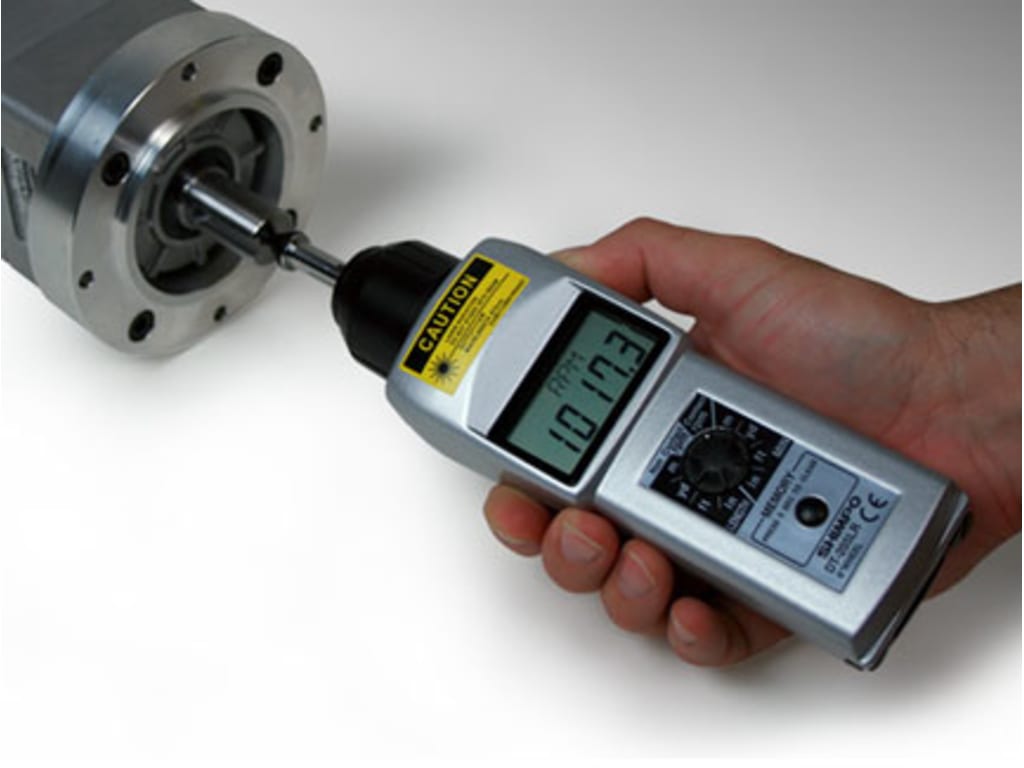 Shimpo DT205LR 6" Wheel and LCD Hand Held Laser Tachometer TEquipment