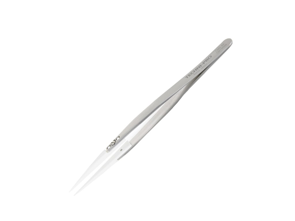 Stainless Steel Ceramic Tipped Tweezers Fine Pointed Tips Heat Resistant  Tweezer