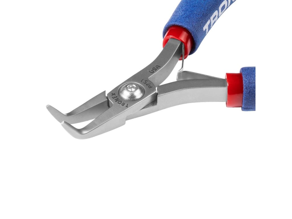 Tronex - P751 Bent Nose Pliers Smooth Jaw 60° Fine Tips