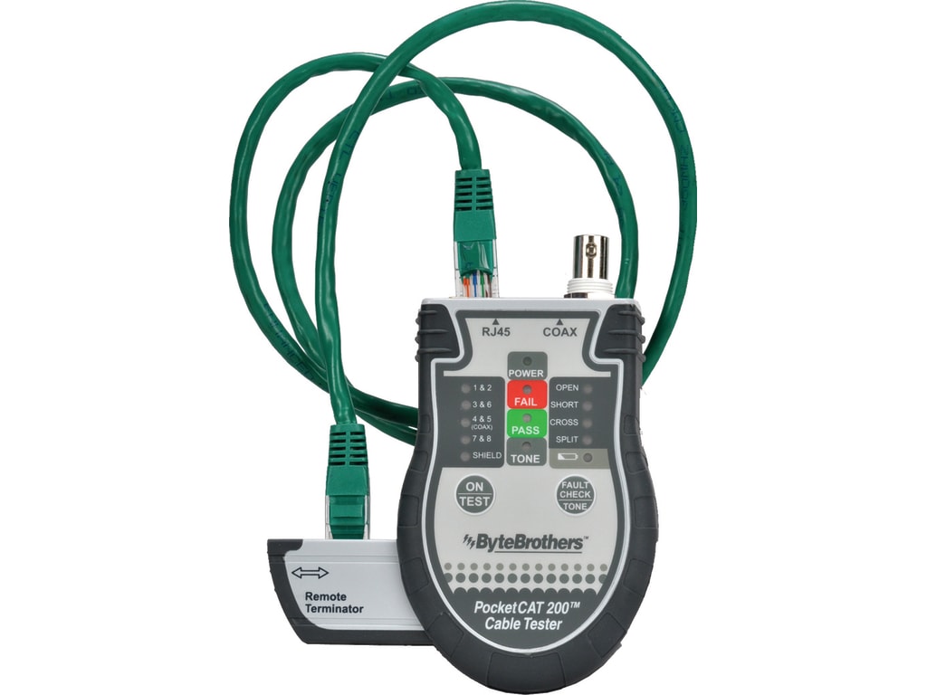 Byte Brothers CTX200 Pocket CAT RJ45 and Coax Cable Tester TEquipment