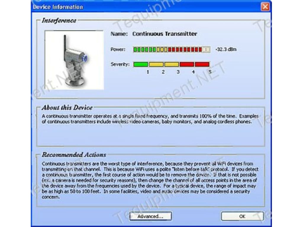 Fluke Networks ANALYZEAIR Spectrum Analyzer WiFi TEquipment