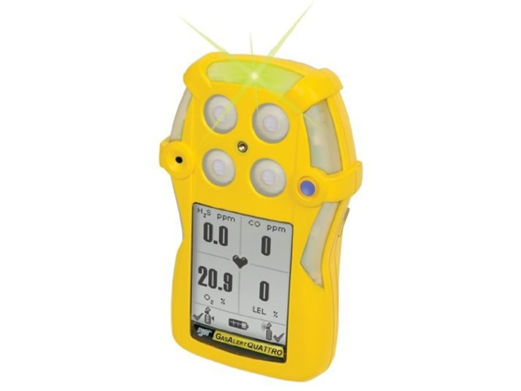 BW Technologies Gas Alert Quattro MultiGas Detector Personal Gas
