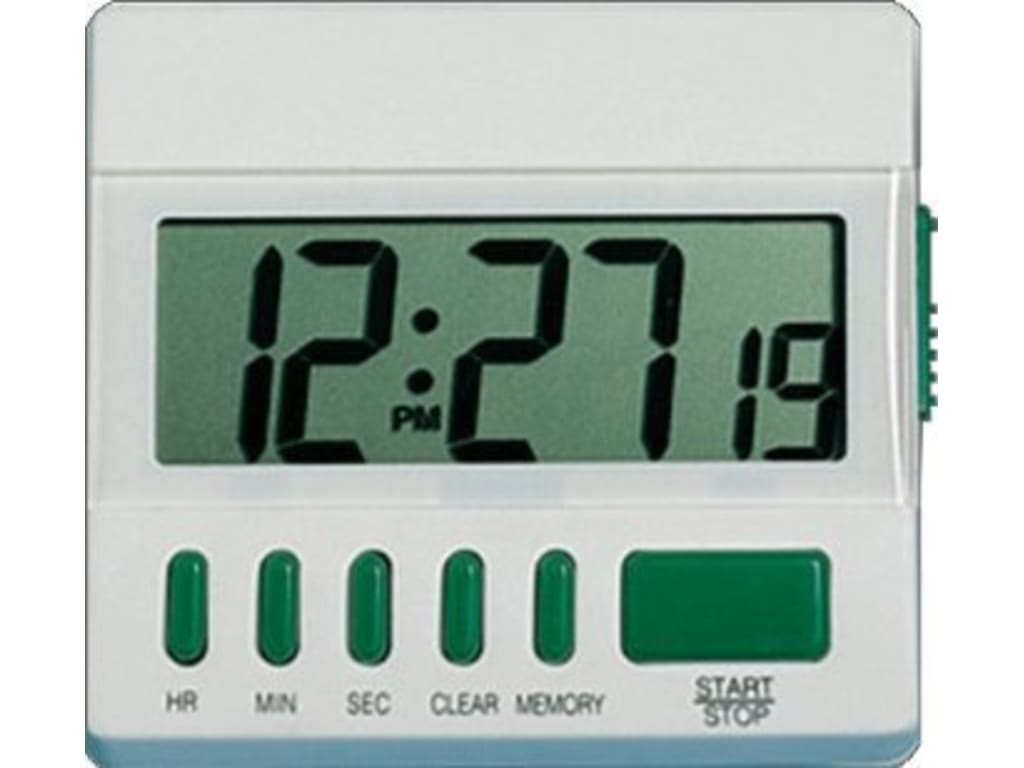 General Tools Ti872 Big Digit Desktop Timer With Clock Tequipment